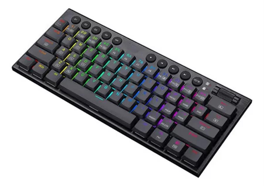 Teclado Redragon Horus K632 Mini Black Wireless RGB Outemu RED US MEC