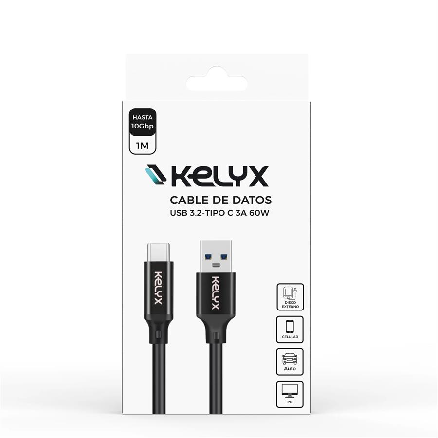 Cable De Datos Celular Kelyx Usb 3.2 A Type C 3a 60w