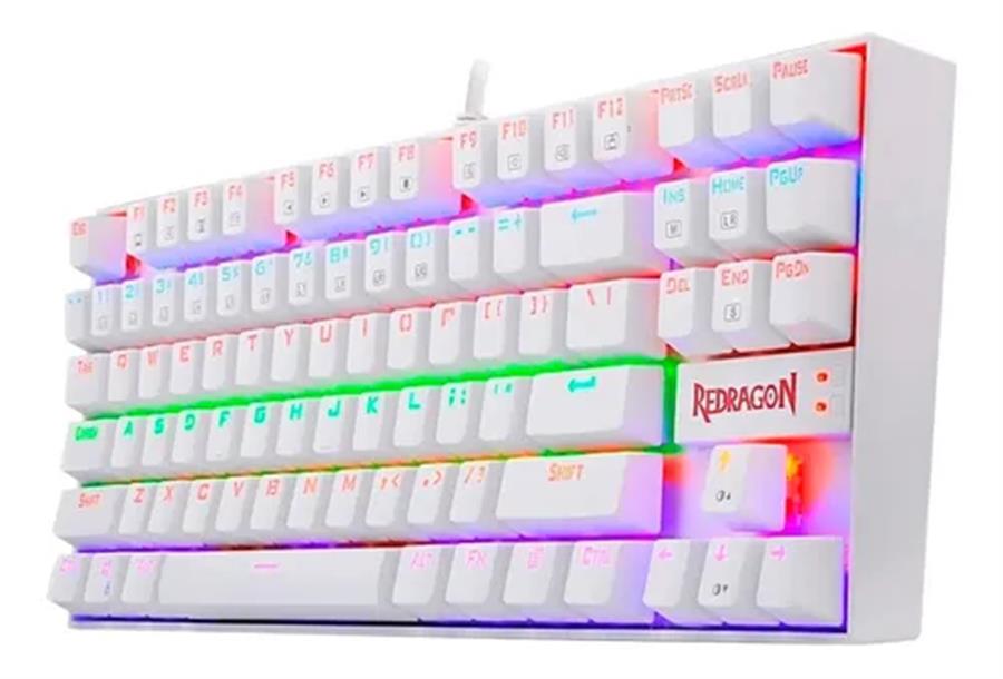 Teclado Redragon Kumara K552 Rainbow White Outemu RED ES MEC