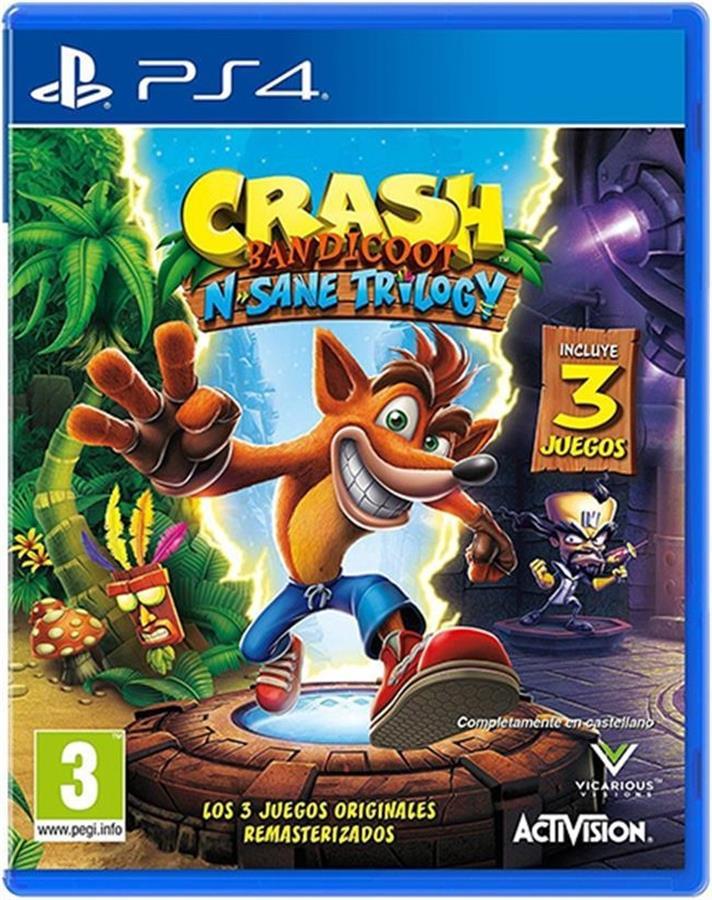 Crash Bandicoot N Sane Trilogy PS4 Fisico SEMINUEVO